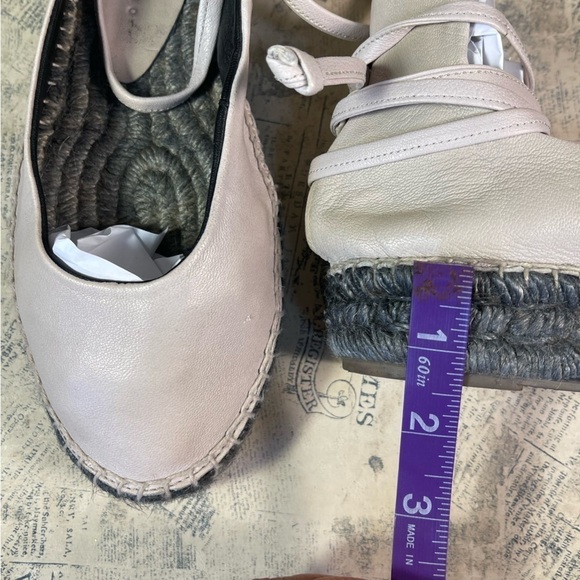 Zero + Maria Cornejo Zana Flatform Lace Up Ankle Espadrilles Flats - Picture 13 of 14